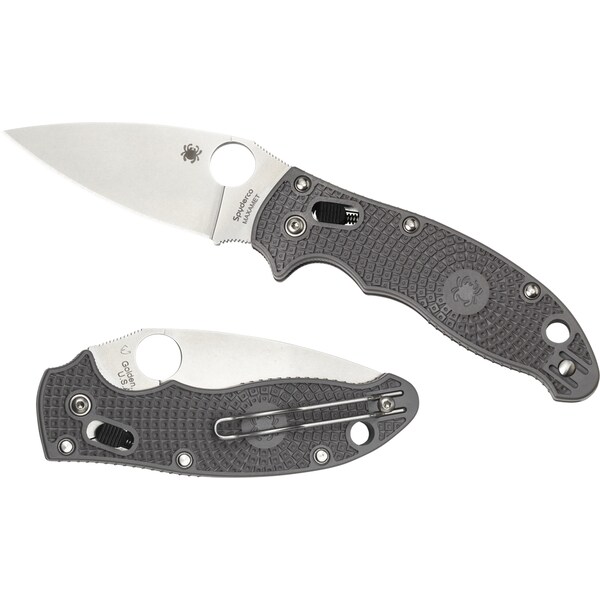 Spyderco 2024 Spyderco Manix 2 Lightweight Gray Maxamet Plain SPY-C101PGY2 - main